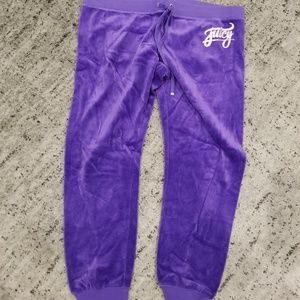 Juicy Couture Original Purple Velour Pants XL